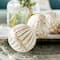 4" Distressed White Ceramic Country Orb Vase Filler Set